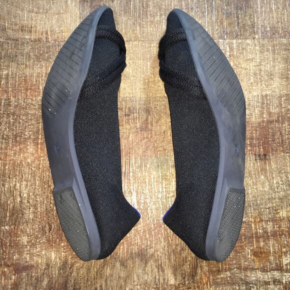 Rothy’s The Knot Point II Ballet Flat Shoe Black Womens 13 Classic Heritage - Picture 6 of 9